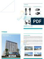 Horizontal Multi-Stage Centrifugal Pumps Vertical Multi-Stage Centrifugal Pumps