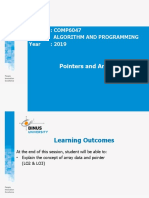 Pointer and Arrays