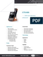 Características Ecógrafo REPRO 4D SIUI CTS 800