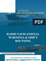 Radio Navigational Warnings & Ship's Routeing