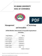 This Study Resource Was: Addis Ababa University School of Commerce