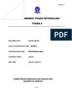 Buku Jawaban Tugas Matakuliah Tugas 3: Nama Mahasiswa: Faradita Aprillia