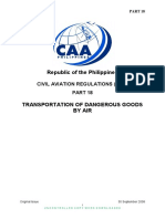 PART 18 - Transportation of Dangerous Goods by Air