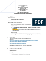 Semi Detailed Lesson Plan Inquiries Investigation and Immersion