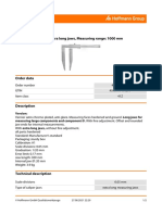 Vernier Caliper With Extra Long Jaws, Measuring Range: 1000 MM