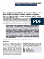 Enhancing Social Capital During The Pandemic: A Case of The Rural Women in Bukidnon Province, Southern Philippines