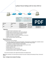 Lab 5.3.5 Configuring Basic Router Settings With The Cisco IOS CLI