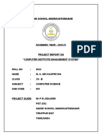 Computer Institute Management System Project