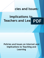 ICT Policies and Issues: Implications To Teachers and Learning