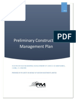 Preliminary Construction Management Plan