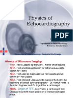 Physics of Echocardiography: Department of Anaesthesiology, Narayana Hrudayalaya