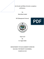 Effect of Gender Diversity and Ethnic Diversity On Employee Performance 25