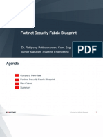 Fortinet Security Fabric Blueprint: Dr. Rattipong Putthacharoen, Com. Eng. Senior Manager, Systems Engineering