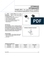 Stp9Nk65Z Stp9Nk65Zfp: N-Channel 650V - 1 - 6.4A To-220/To-220Fp Zener-Protected Supermesh™Power Mosfet