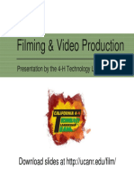 Filming & Video Production: Download Slides at Http://ucanr - Edu/film