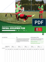 Football Development Plan: The FA Charter Standard Club Programme FC 20 / - 20