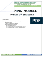 Prelim Module Prof Ed. 7 Assessment of Learning 2