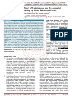 Experimental Study of Maintenance and Treatment of R.C.C. Building by Fiber Reinforced Plastic