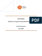 MITS5002 Software Engineering Methodologies: Final Assessment June 2020