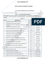 BA5012 QB Security Analysis and Portfolio Management