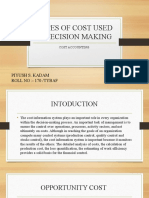 TYPES OF COST in Decision Making