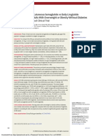 Effect of Weekly Subcutaneous Semaglutide Vs Daily Liraglutide