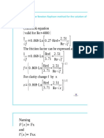 Pipes. Colebrook-White Equation Solved With Newton-Raphson Method