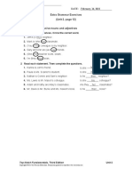 Extra Grammar Exercises (Unit 2, Page 12) LESSON 1 Possessive Nouns and Adjectives