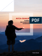 ACCA Qualification (Formal Recognition Overview) 2021