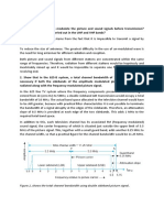 Figure.1. Shows The Total Channel Bandwidth Using Double Sideband Picture Signal