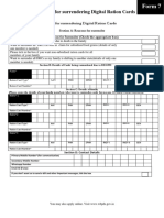 Application For Surrendering Digital Ration Cards