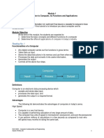 ENSC 20032 - Computer Fundamentals and Programming