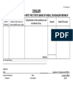 Tresury Challan