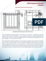 FE&M Engineered Diverter Dampers: Model 560D Single Flap Diverter Damper