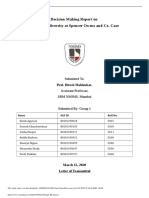 Decision Making Report On Managing Diversity at Spencer Owens and Co. Case