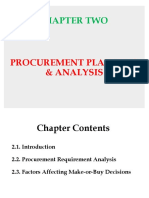 Chapter 2 Project Procurrement Planning and Analysis