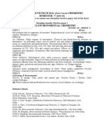 B.Sc. V SEM Syllabus of Environmental Chemistry