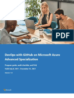 V1.0 DevOps With GitHub On Microsoft Azure Advanced Specialization Audit Checklist