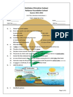 Class 4 - EVS - TEA 2 - Revision Worksheet 3