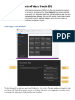 Parts of VS IDE