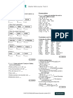 Starter Mid-Course Test A: Listening Pronunciation