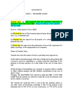 PLM 2019 2020 Tax 2 Part 1 Transfer Taxes Re Estate Donors Taxes Complete Lecture