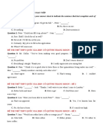 Mark The Letter A, B, C, or D On Your Answer Sheet To Indicate The Sentence That Best Completes Each of The Following Exchanges