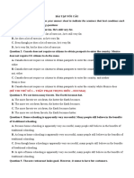 Mark The Letter A, B, C, or D On Your Answer Sheet To Indicate The Sentence That Best Combines Each Pair of Sentences in The Following Questions