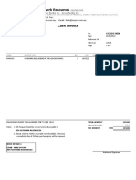 ZEN Network Resources: Cash Invoice