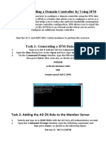 Exercise 5: Installing A Domain Controller by Using IFM: Ntdsutil Activate Instance Ntds IFM Create Sysvol Full C:/IFM