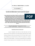 3.17.2022 Mask Mandate Ruling by The Austin-Based 3rd Court of Appeals