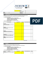 Performance Evaluation Form