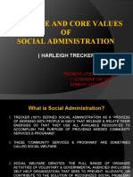 Principle and Core Values of Administration