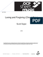 Loving and Forgiving by Scott Soper Choral Only